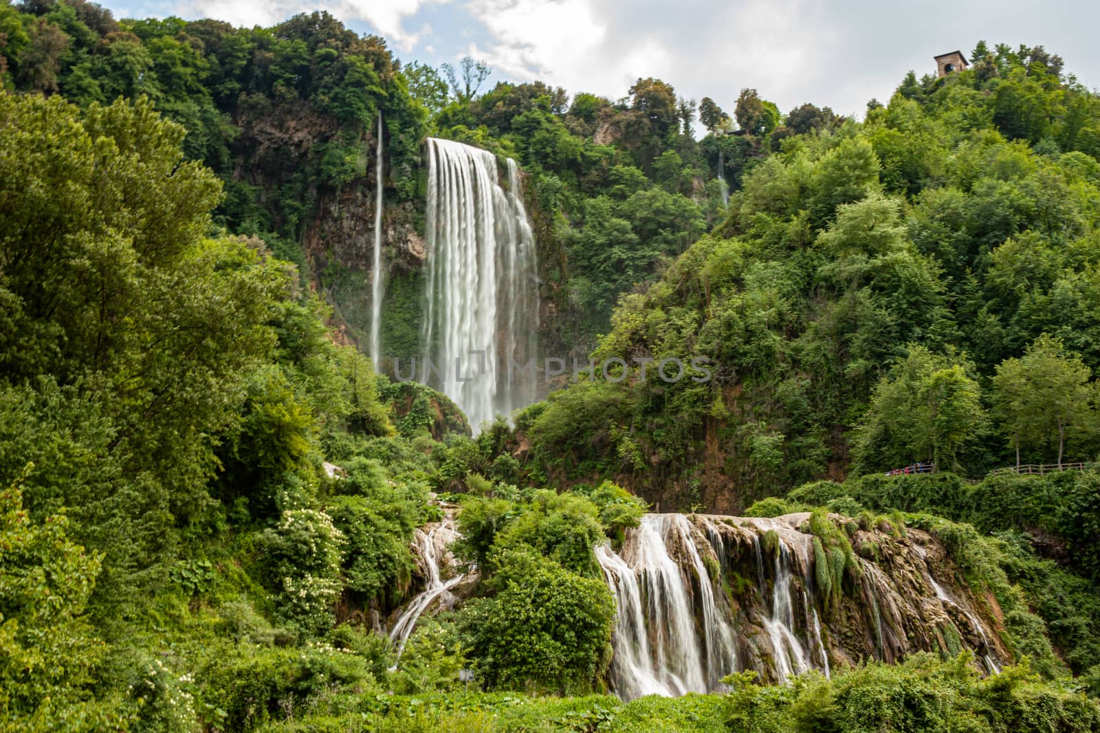 Marmore waterfall the highest waterfall in Europe