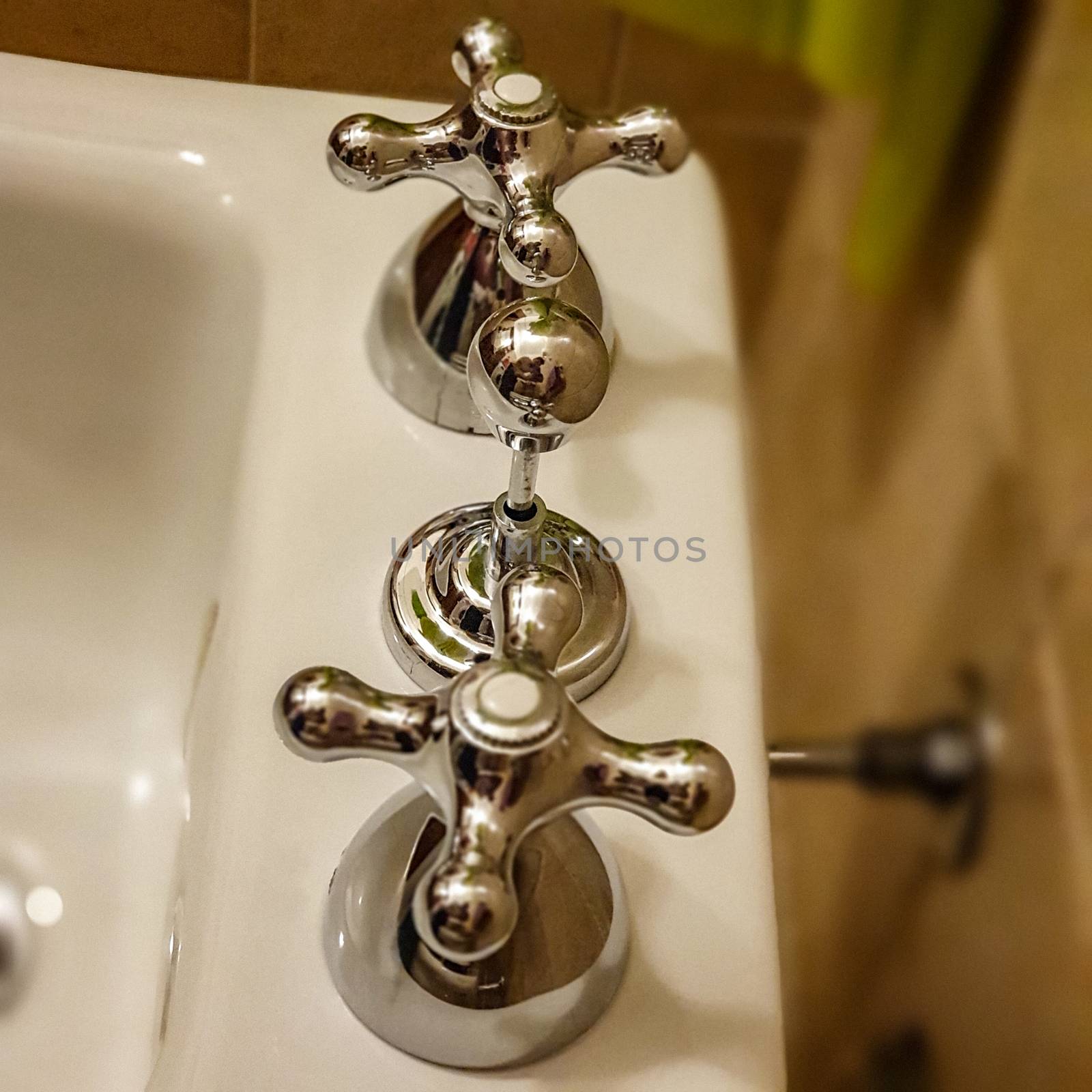 poor bathroom sanitary taps