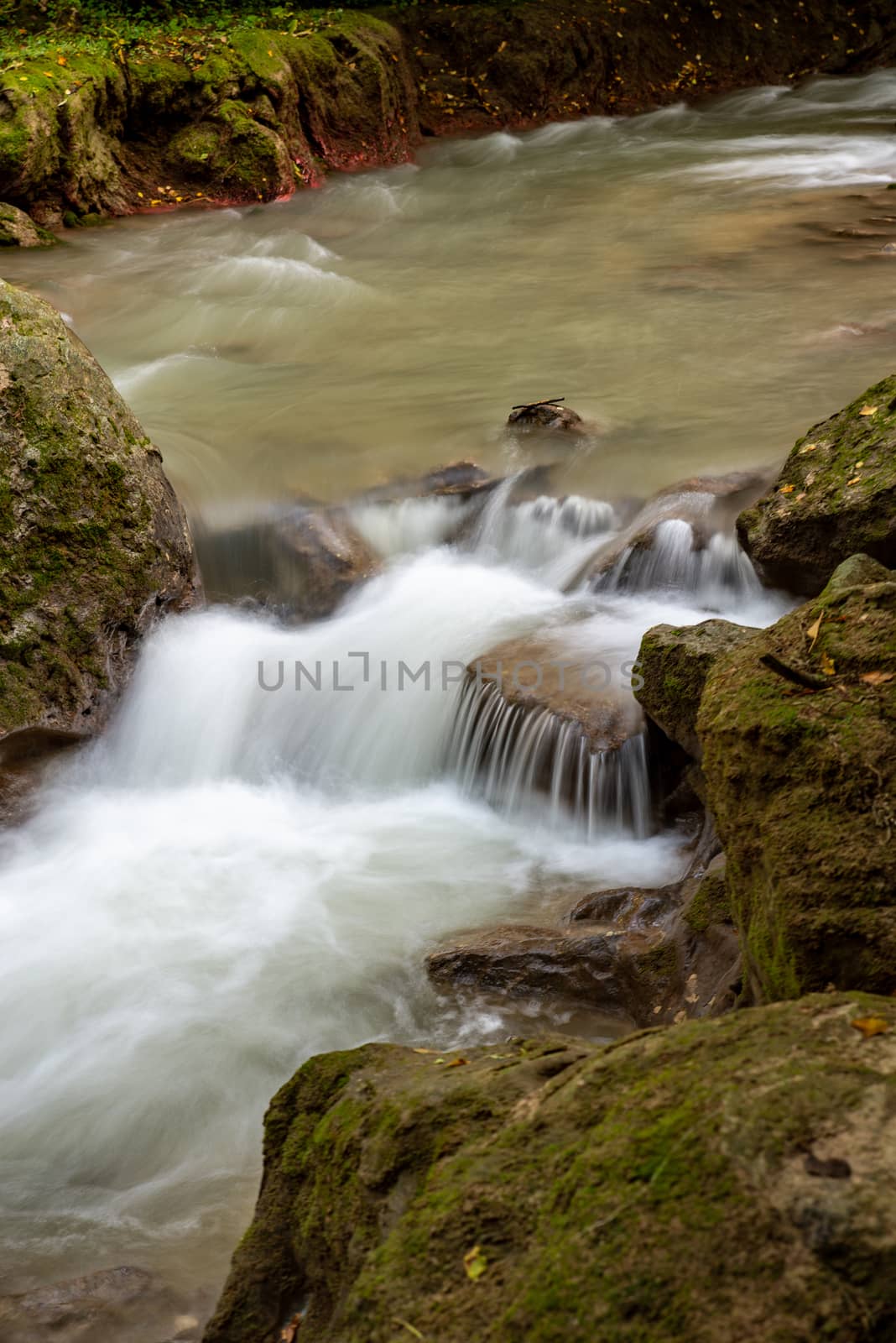 Ponte del Toro Marmore waterfall in Valnerina Umbria