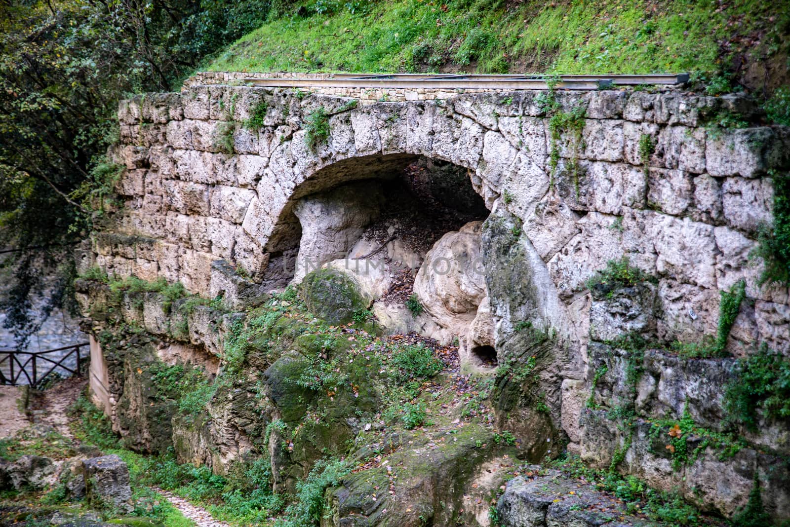 historic bridge of the bull near cascade delle marmore