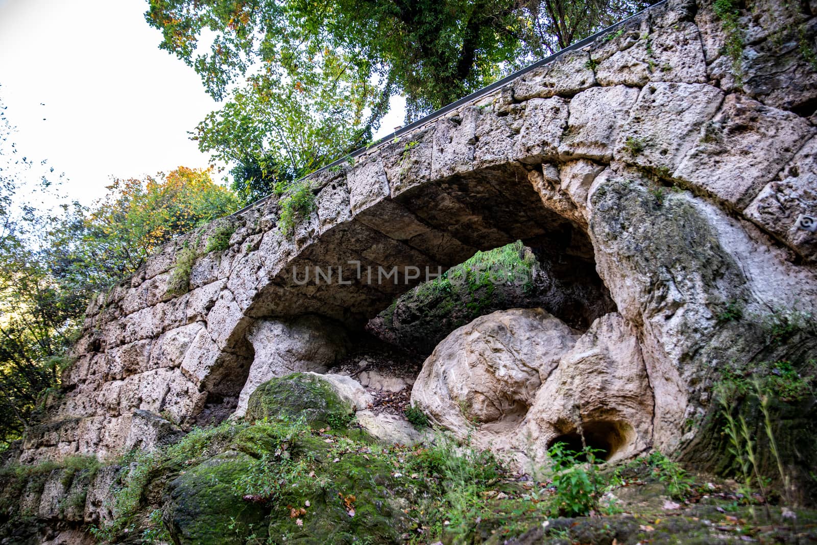 historic bridge of the bull near cascade delle marmore