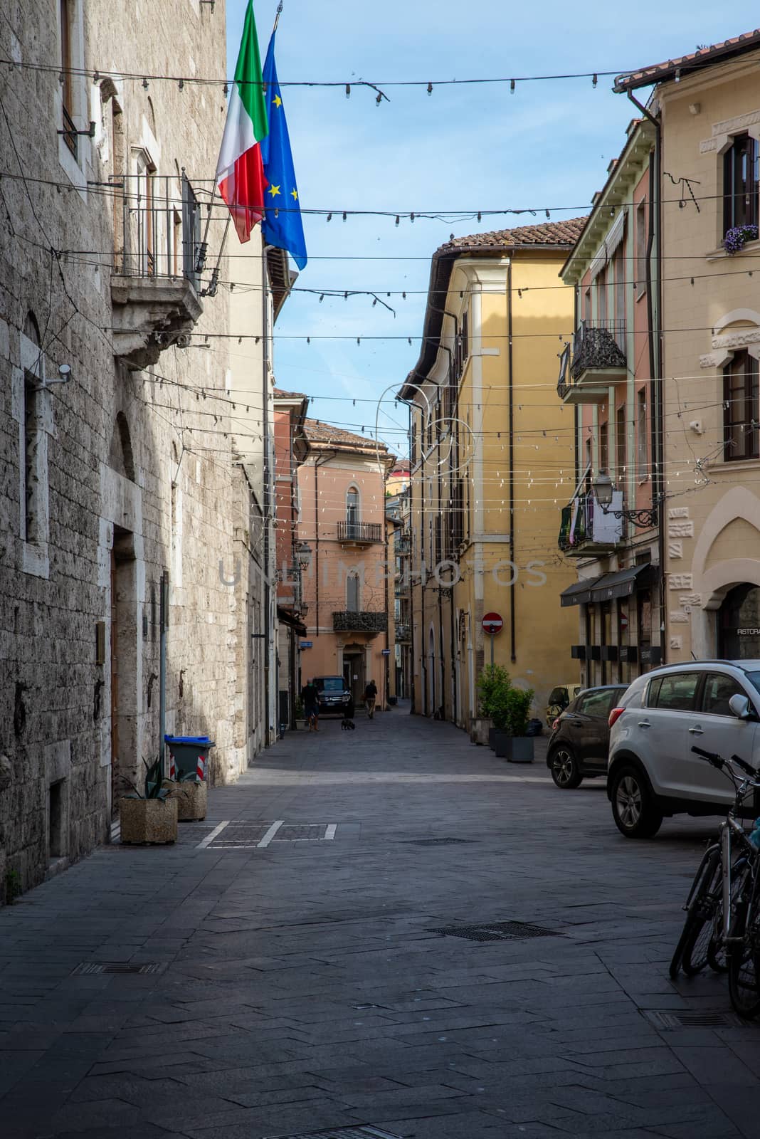 TERNI, UMBRIA 05 05 2020:CAVOUR ROAD