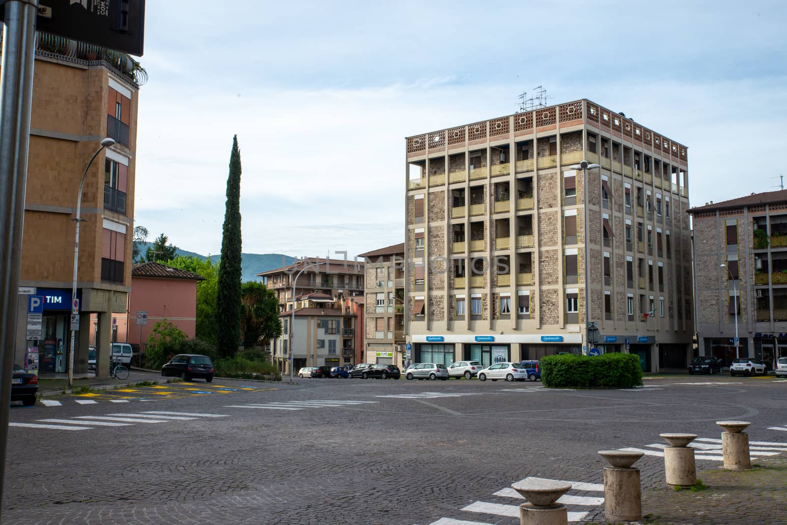 TERNI, UMBRIA 05 05 2020:SQUARE OF PEOPLE