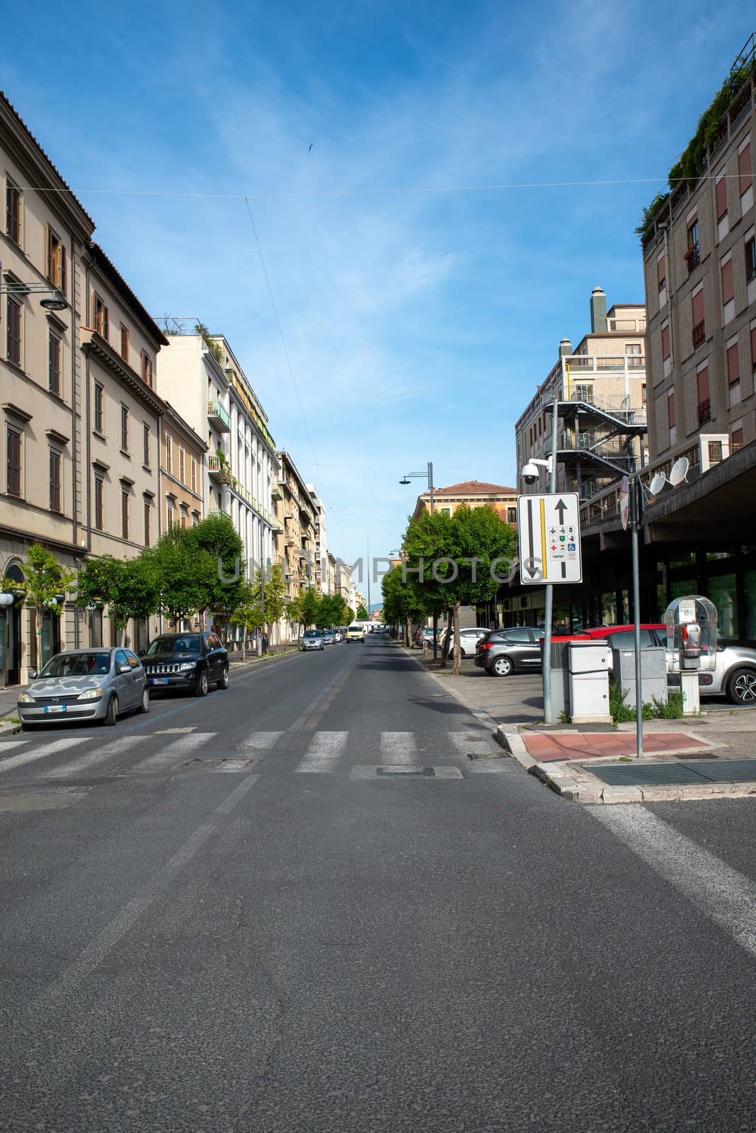 TERNI, UMBRIA 05 05 2020:ROAD MAZZINI