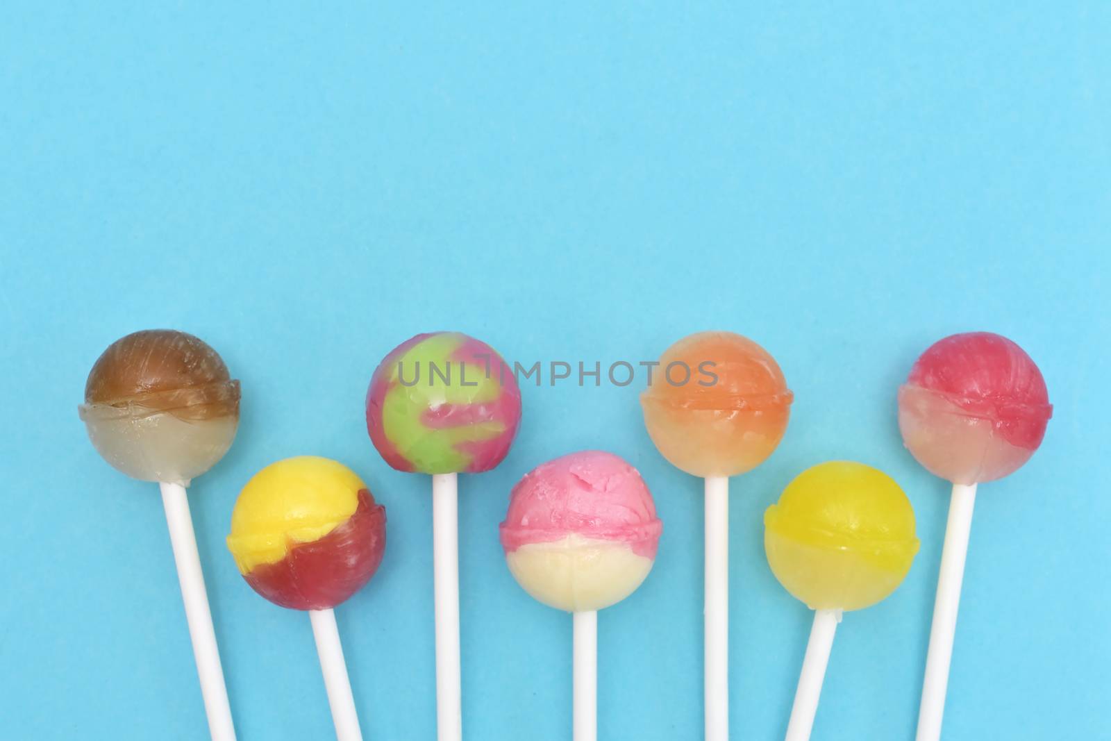 Colorful Lollipop Candy On Stick by mady70