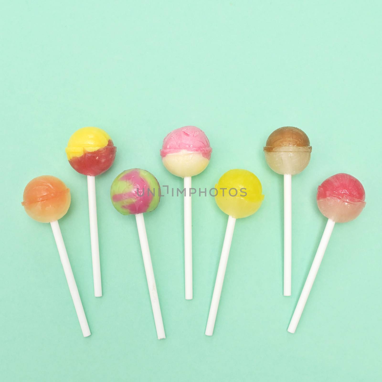 Colorful Lollipop Candy On Stick by mady70