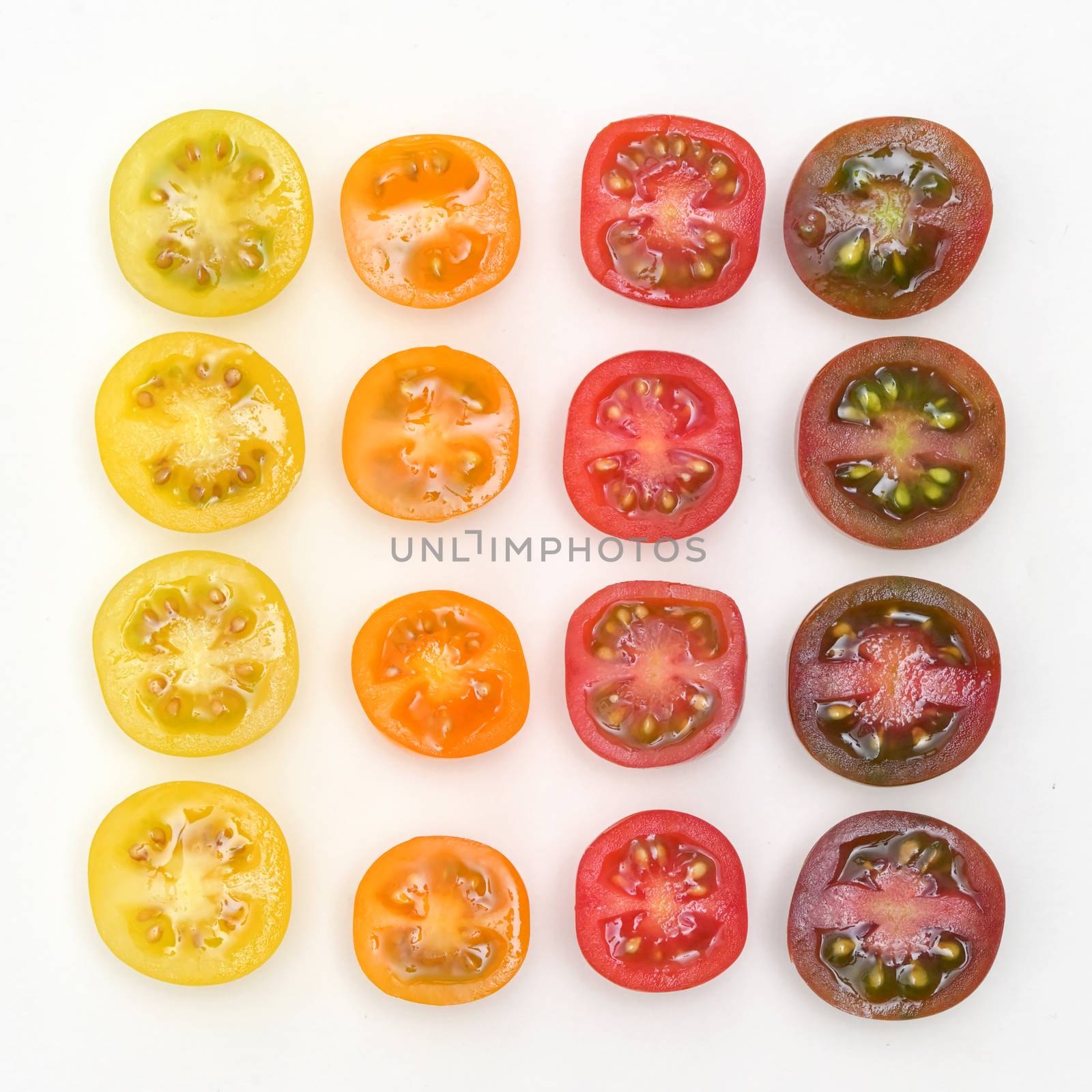 Gradient Various Colorful Cherry Tomatoes by mady70