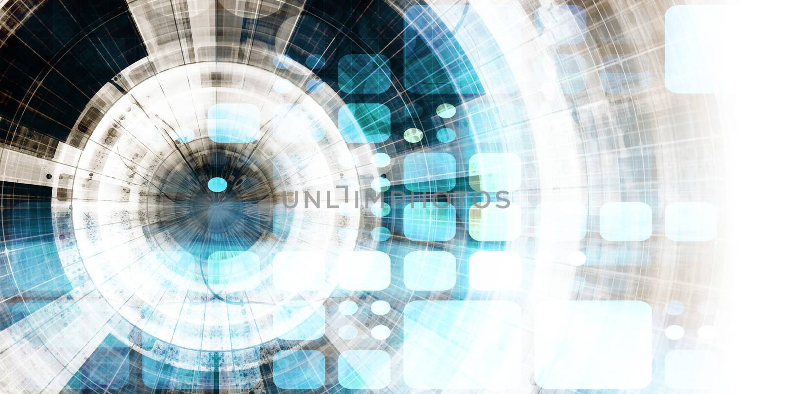 Science Technology as a Futuristic Abstract Background Art