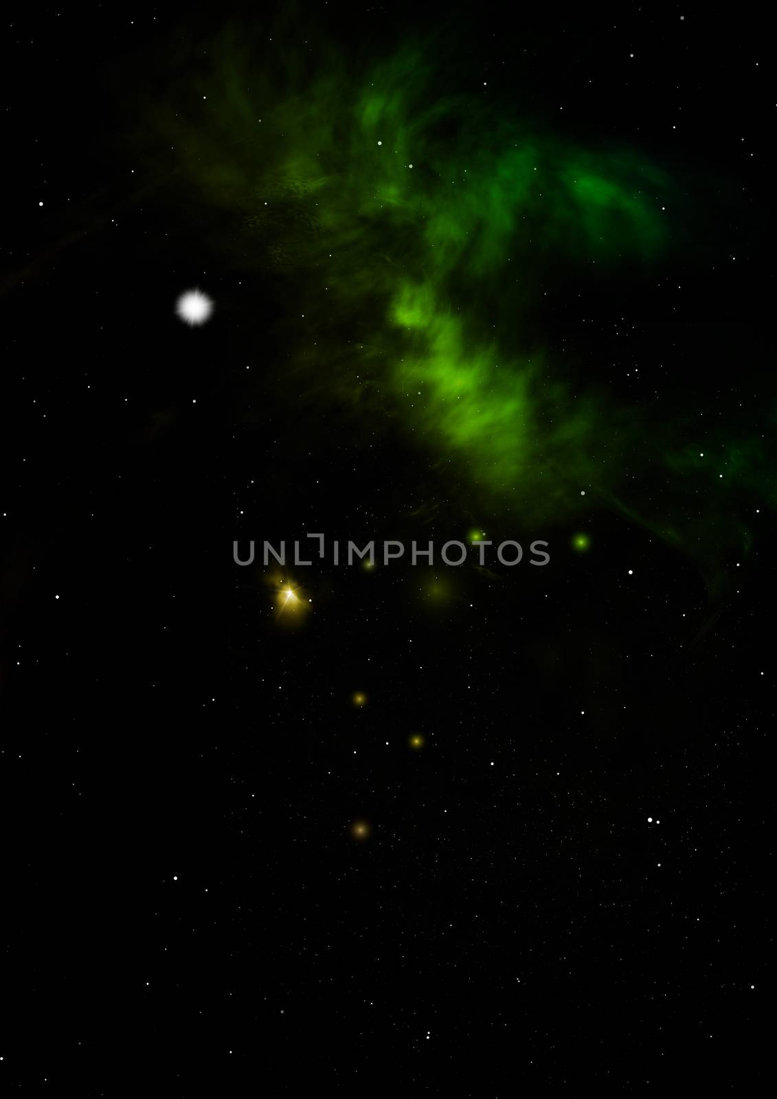 Star field in space a nebulae and a gas congestion. Elements of this image furnished by NASA . 3D rendering