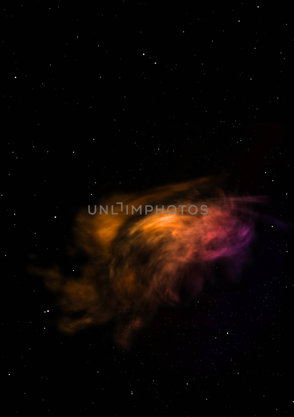 Star field in space a nebulae and a gas congestion. Elements of this image furnished by NASA . 3D rendering