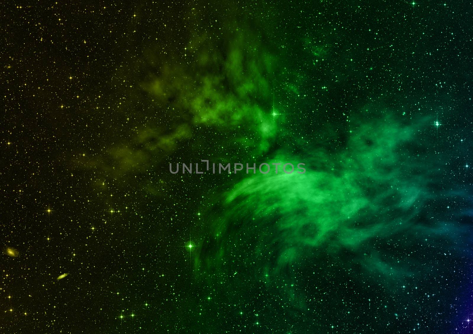 Star field in space a nebulae and a gas congestion. Elements of this image furnished by NASA . 3D rendering