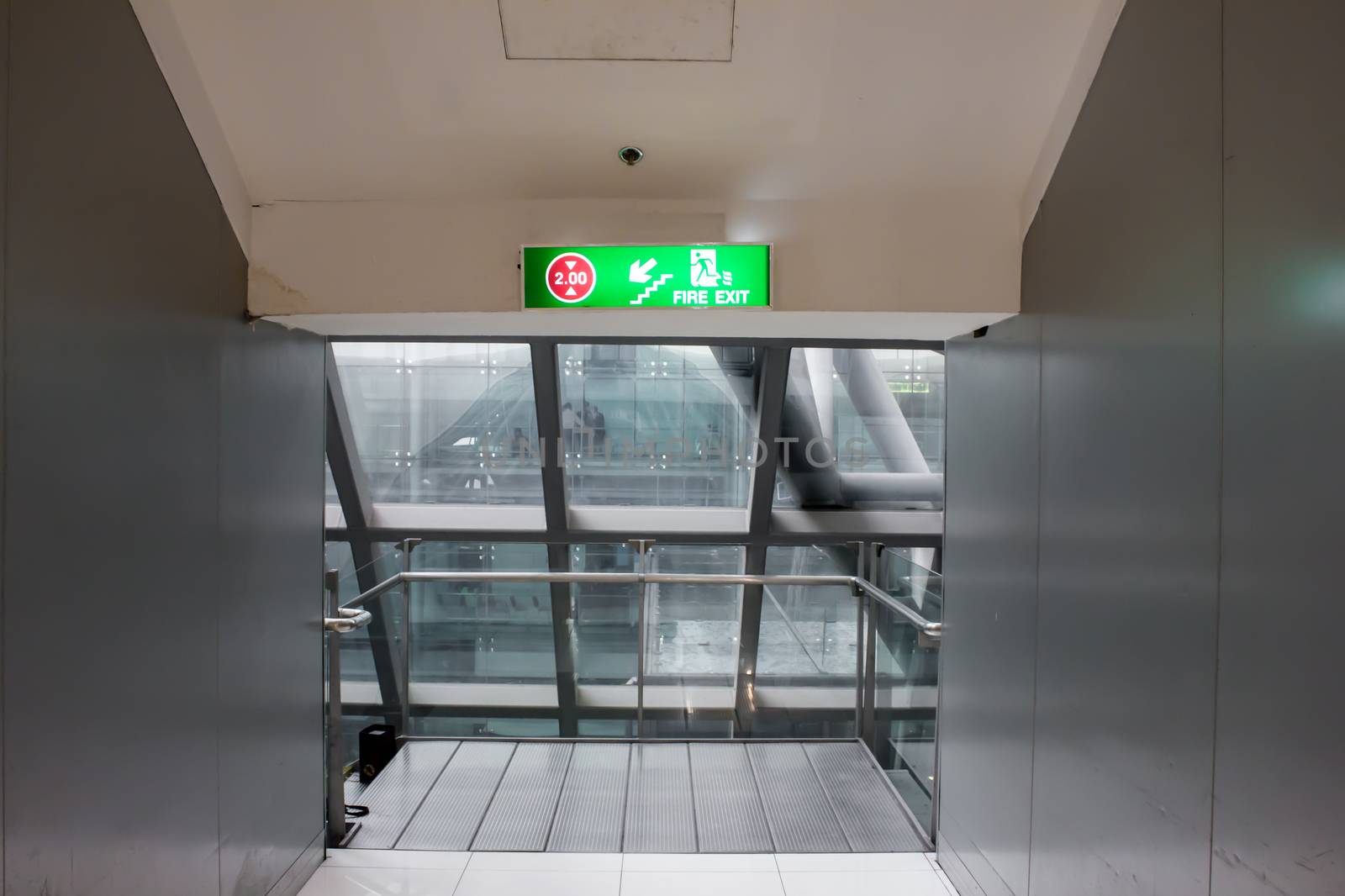 exit hallway fire security