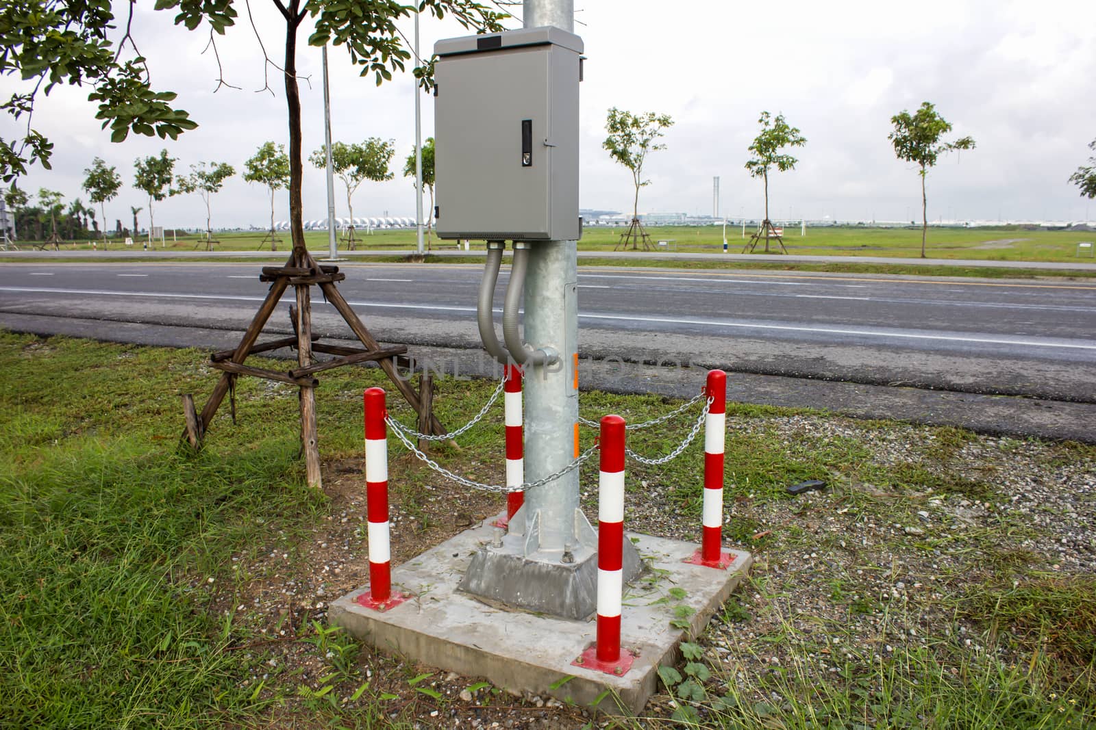 poles Rounding defense steel  safety