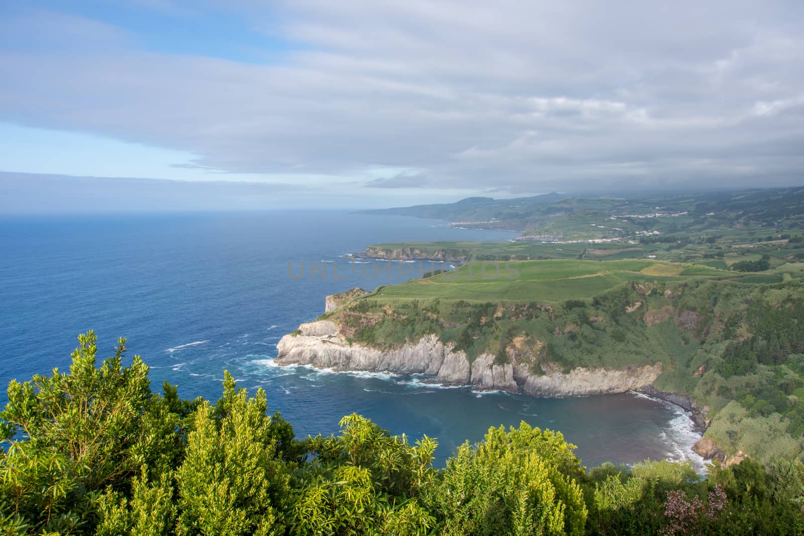 Walk on the Azores archipelago. Discovery of the island of Sao Miguel, Azores. Portugal