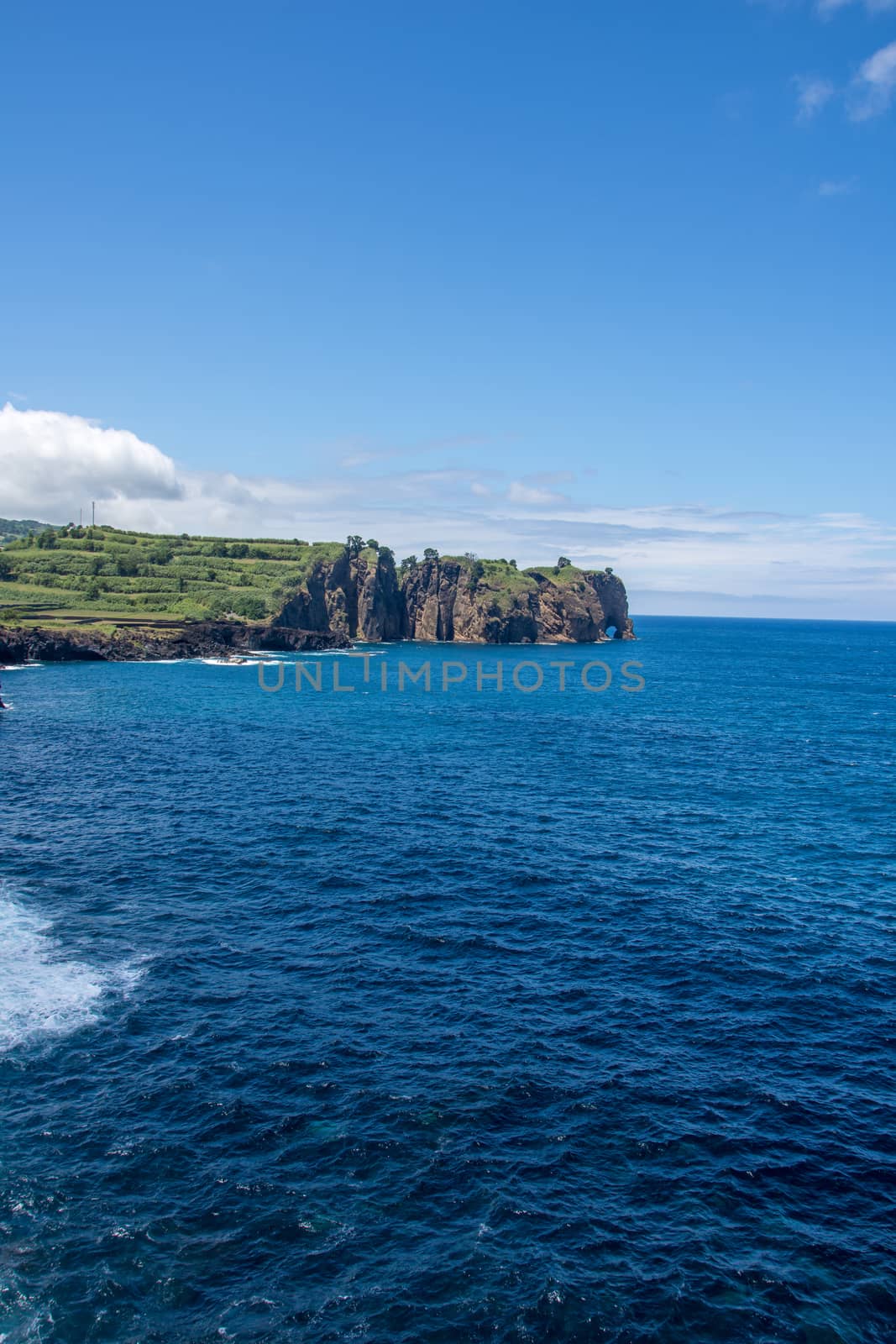 Walk on the Azores archipelago. Discovery of the island of Sao Miguel, Azores. Portugal