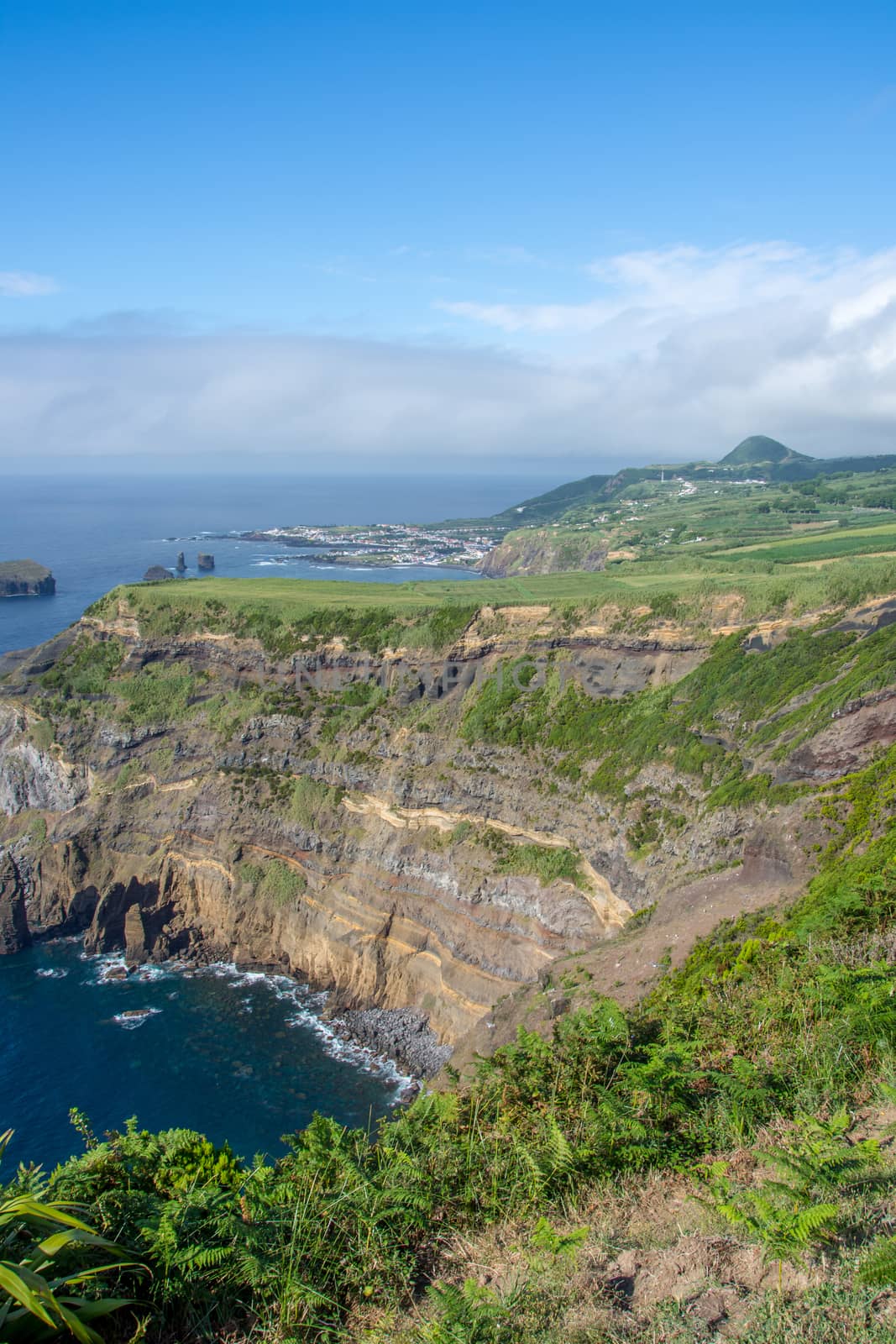 Walk on the Azores archipelago. Discovery of the island of Sao Miguel, Azores. Portugal