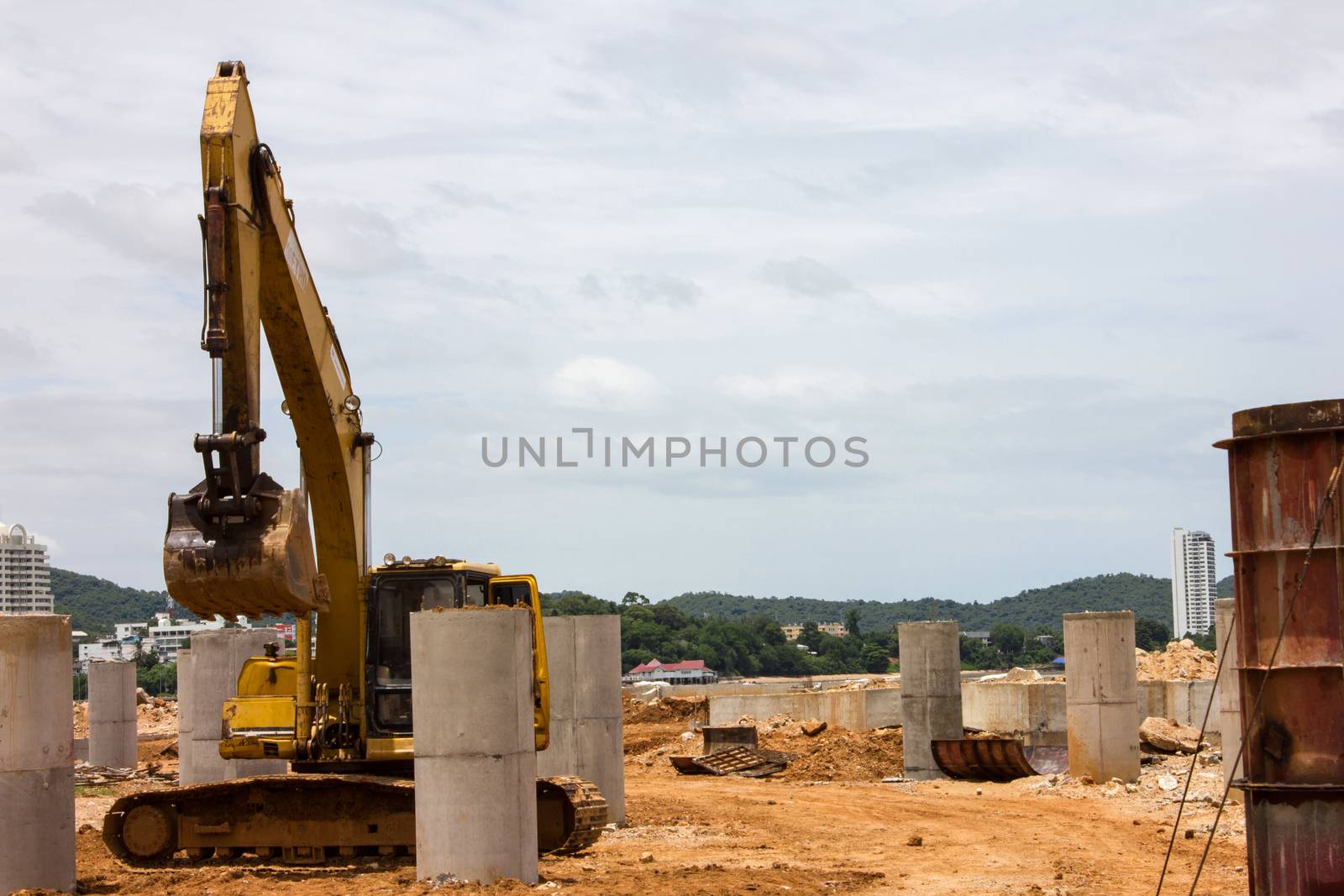 Heavy machine Construction Building