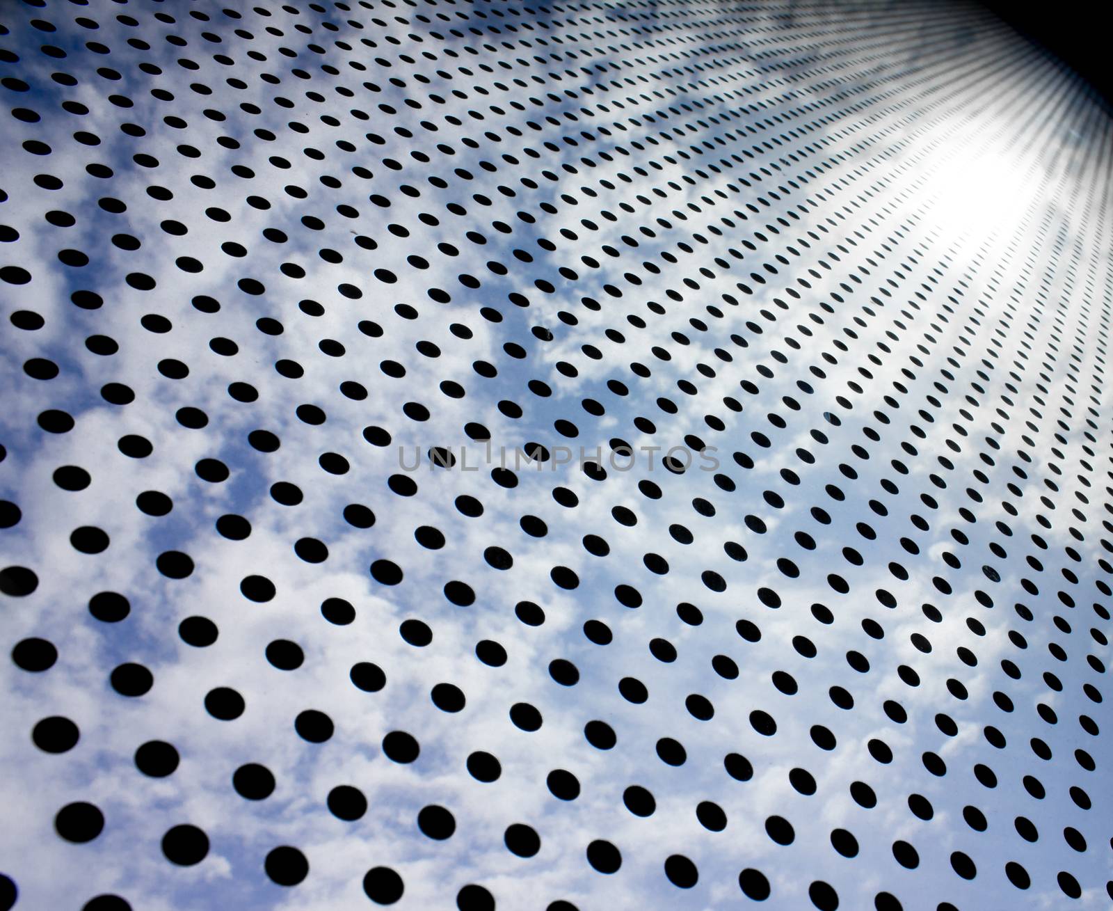 Glass sun blue black dot by shutterbird