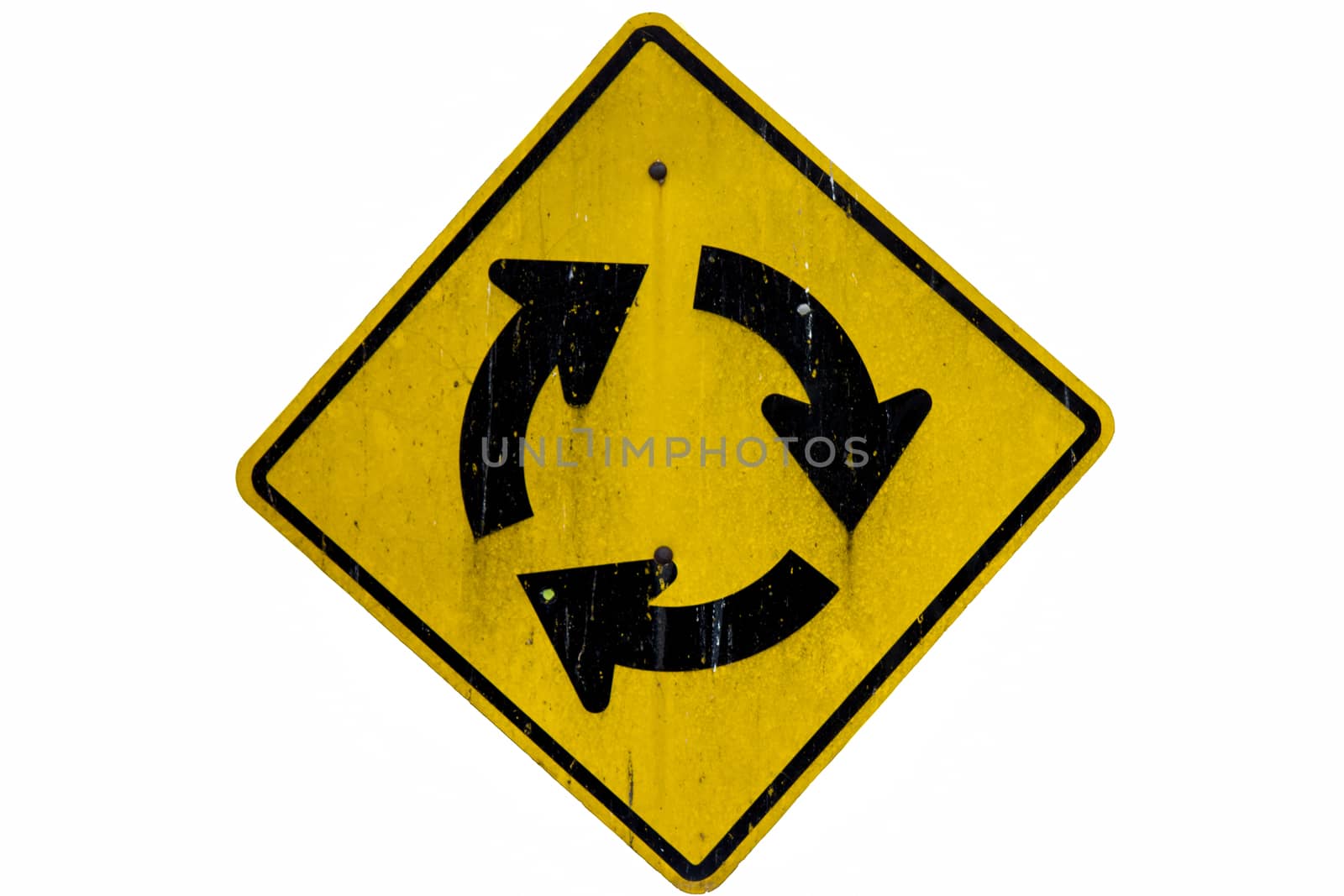 Traffic Roundabout circle isolated