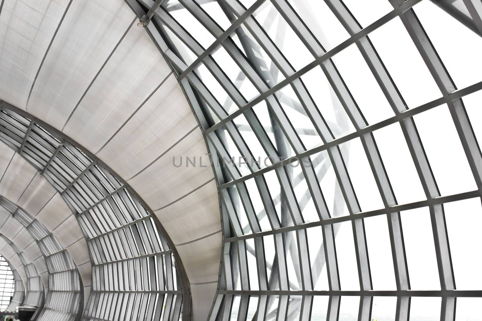 building roof at airport inside