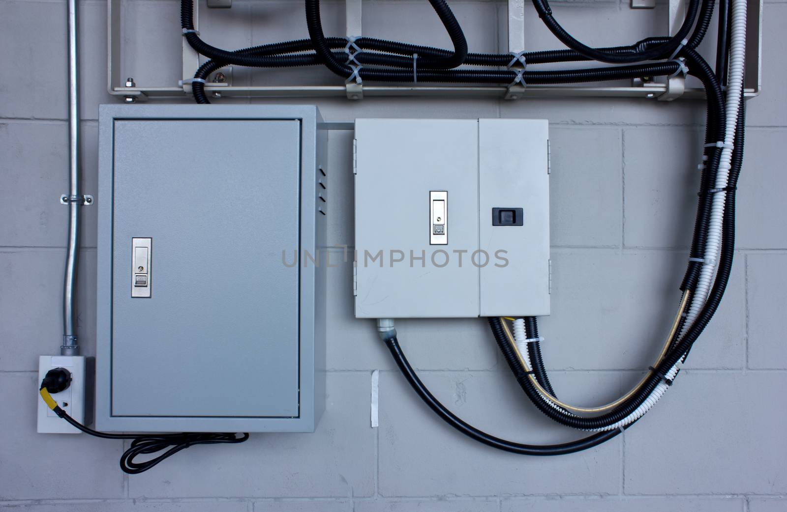 electric system in cabinet  building system by shutterbird