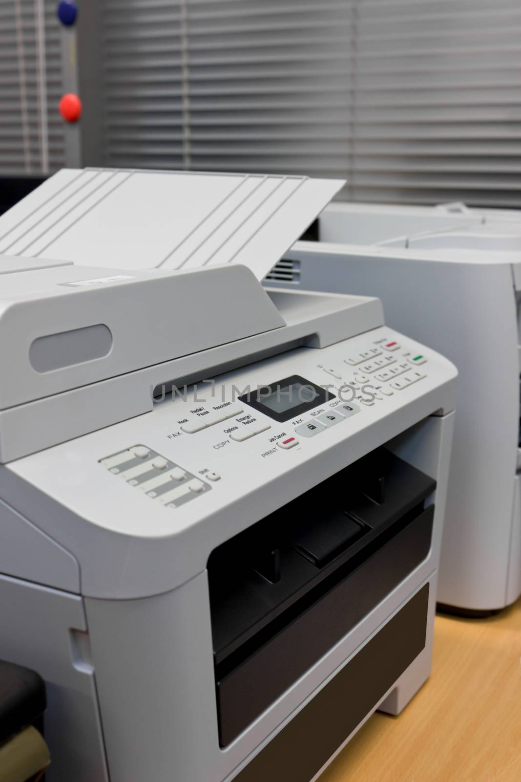 printer document in office equipment by shutterbird