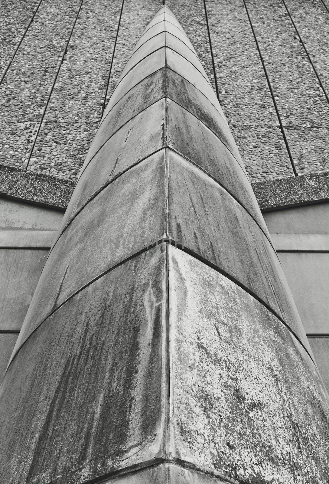 Abstract Brutalist Architecture Detail by mrdoomits