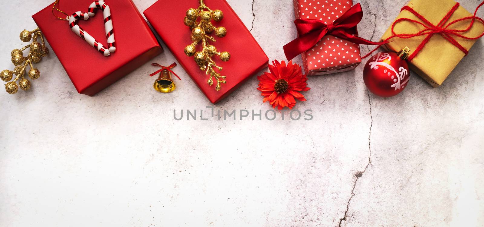 Christmas season background and Happy new year gift box by psodaz