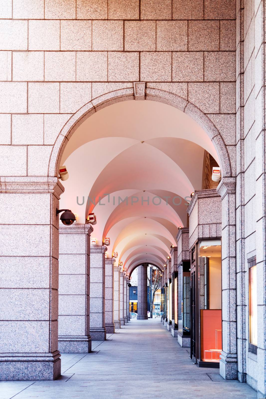 The Arched walkway at shopping mall in Sapporo Hokkaido, Japan by psodaz