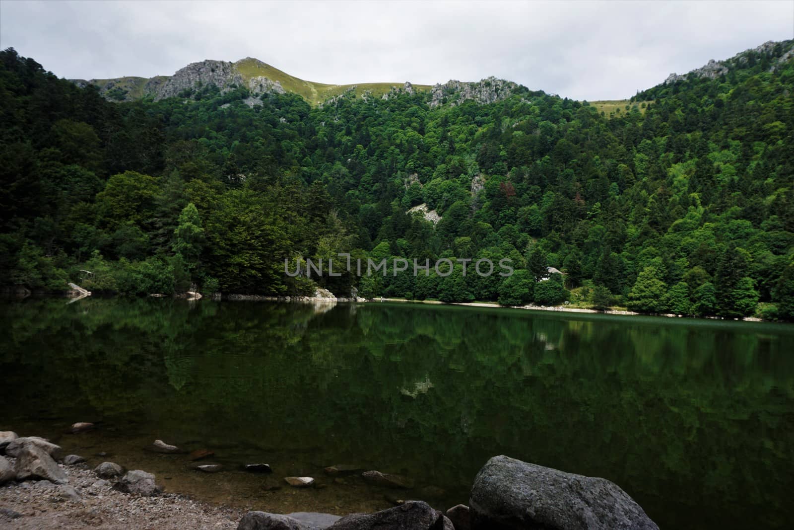 Lac de Schiessrothried - a beautiful lake surrounded by forrest and mountains