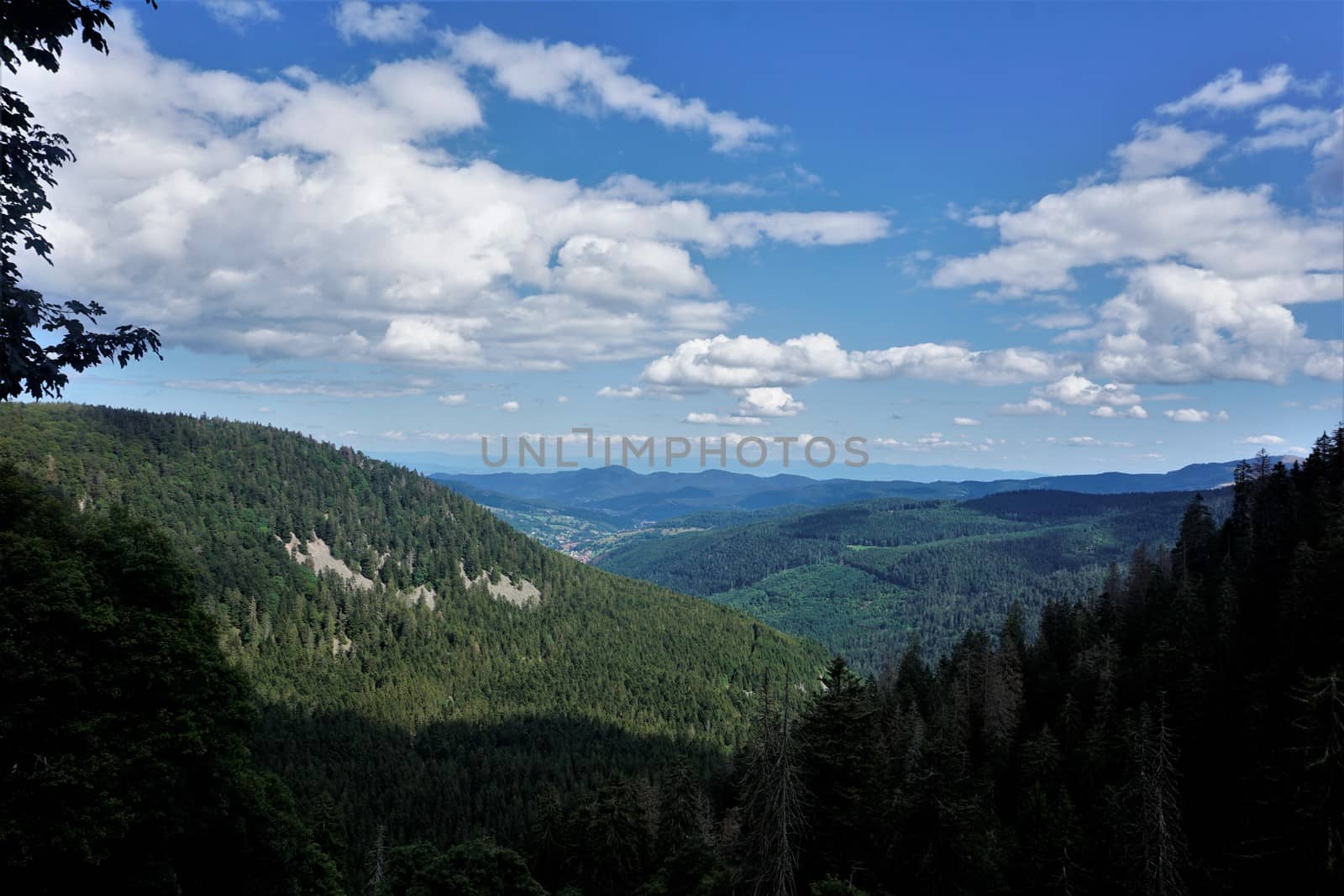 View from the Col de la Schlucht over the Vosges by pisces2386