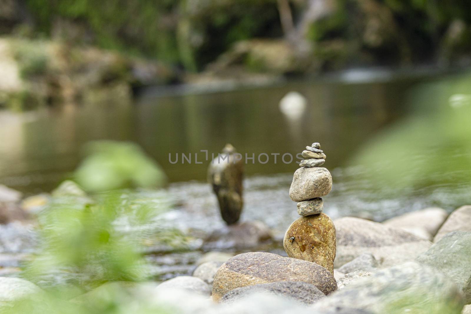 Zen rocks on the stream 6 by pippocarlot