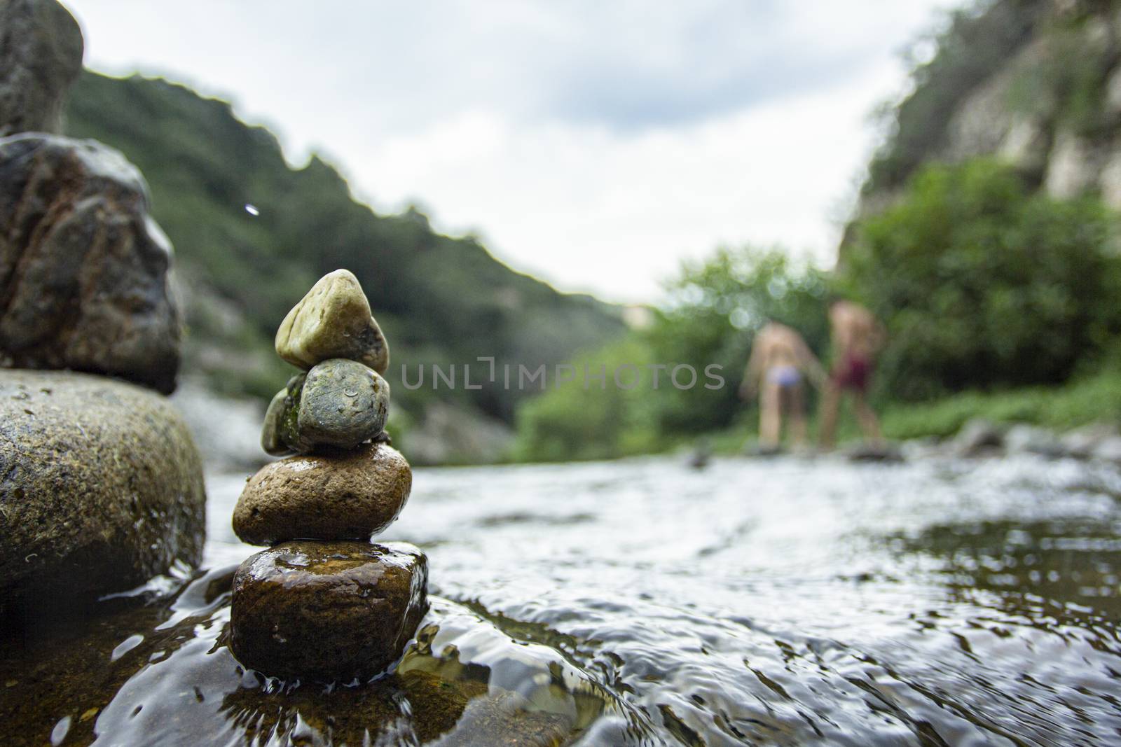 Zen rocks on the stream 9 by pippocarlot