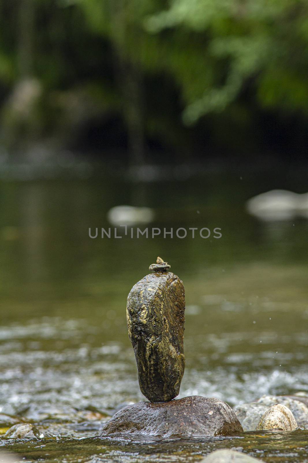 Zen rocks on the stream 4 by pippocarlot