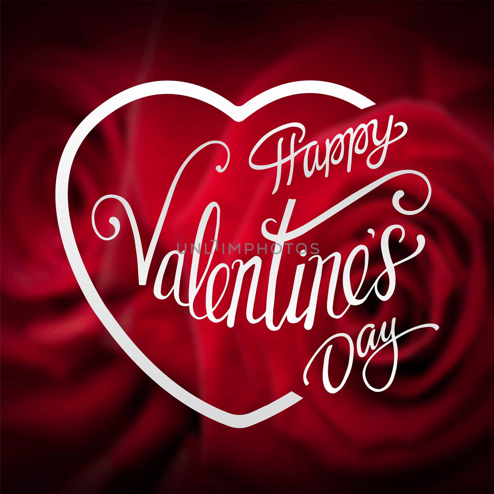 Digitally generated Valentines day vector
