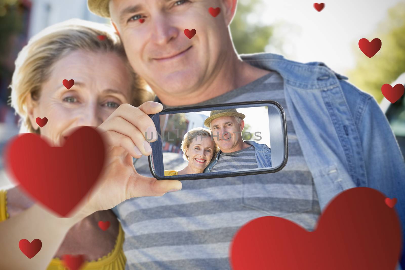 Couple taking Valentines selfie by Wavebreakmedia