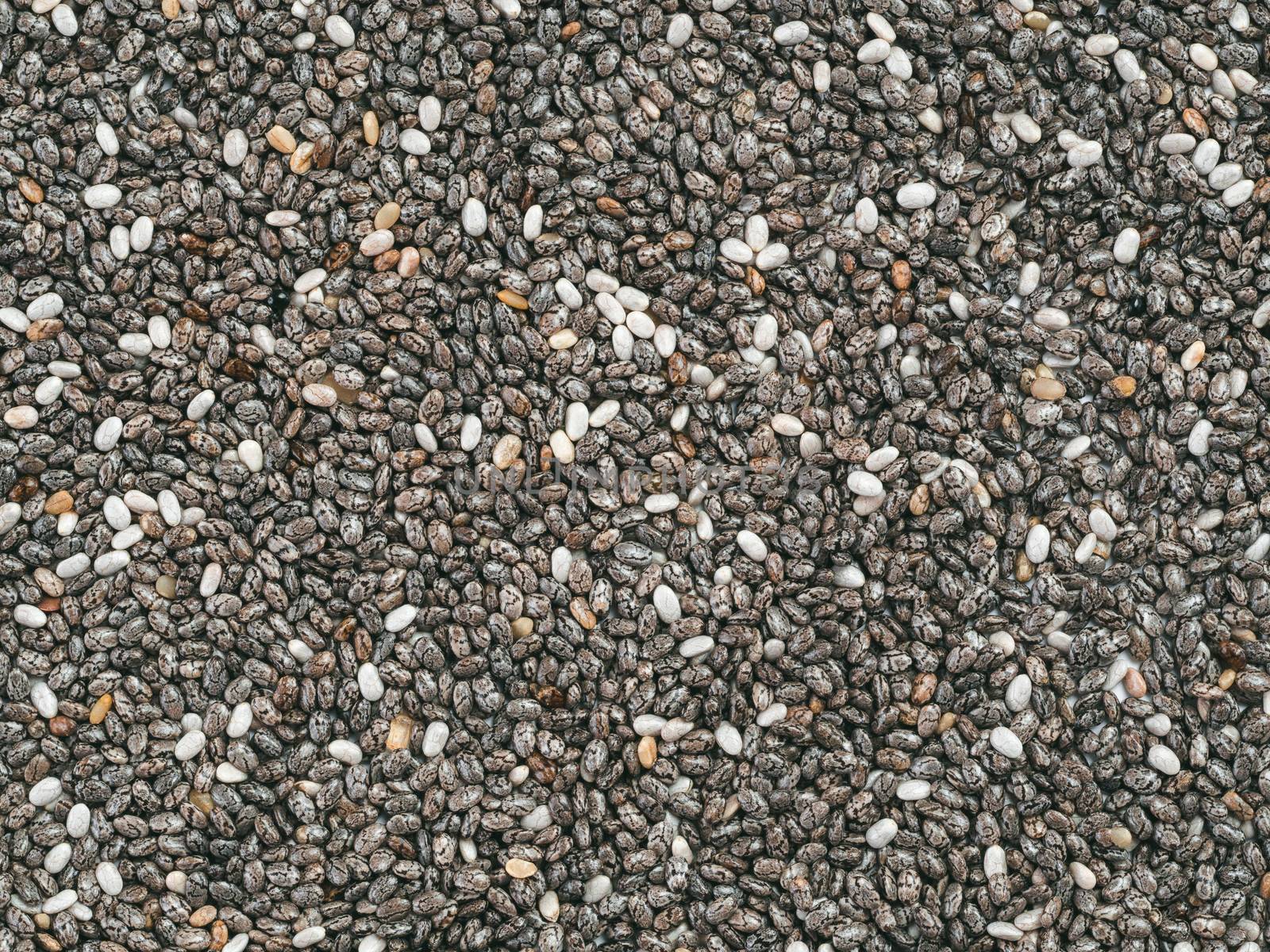 Chia seeds background. copy space. Top view or flat lay. Healthy food and diet concept