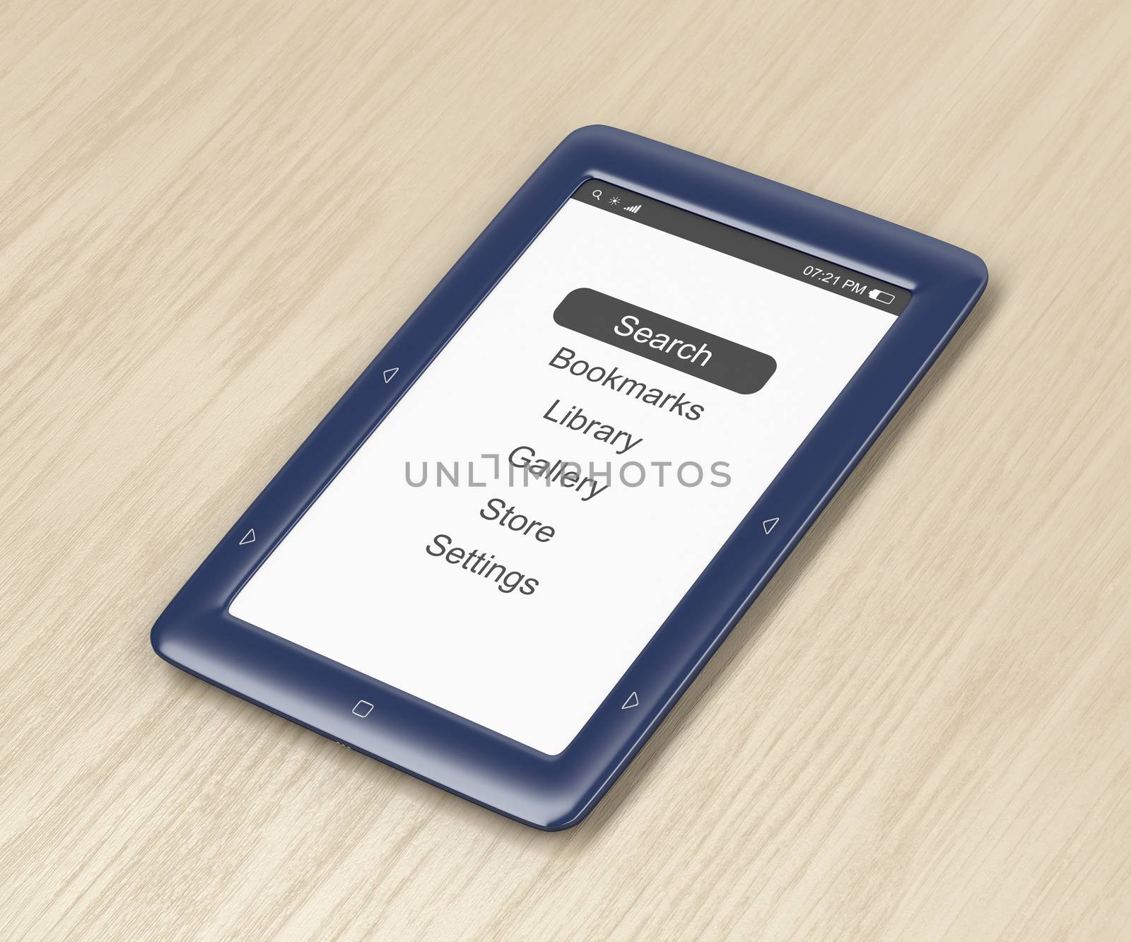 Blue e-book reader by magraphics