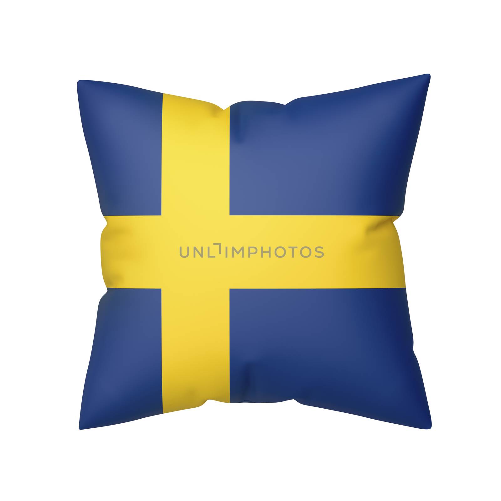 Pillow with the flag of Sweden by magraphics