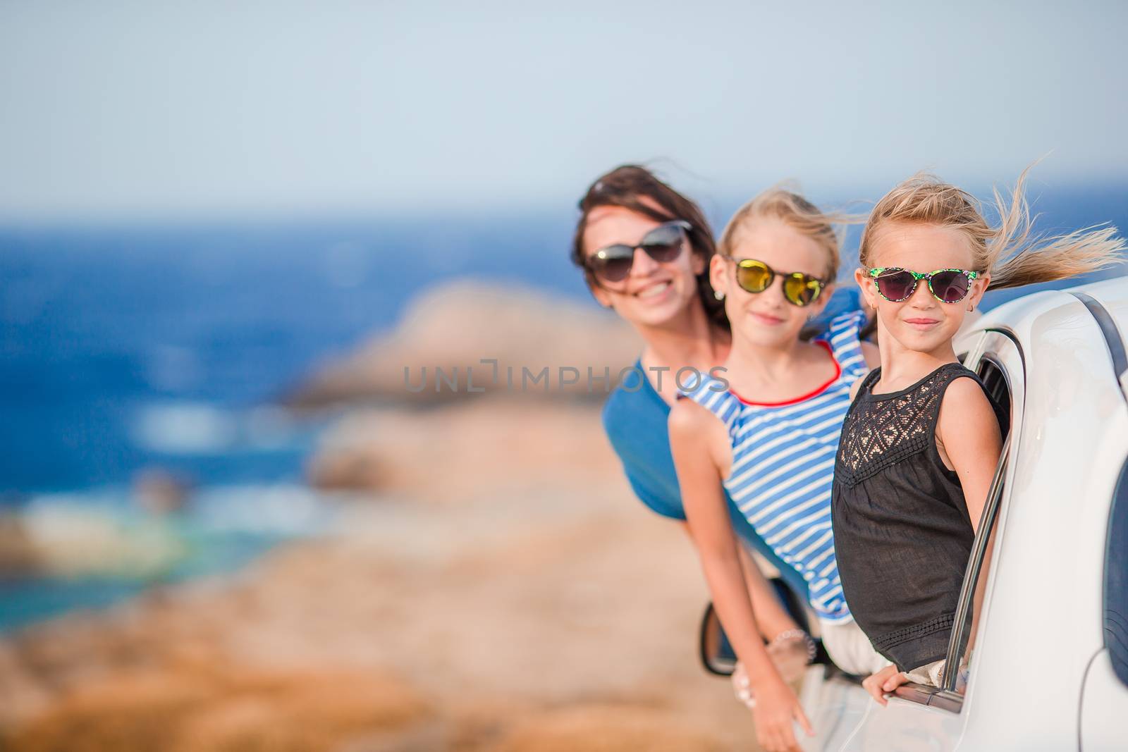 Family on vacation travel by car. Summer holiday and car travel concept by travnikovstudio