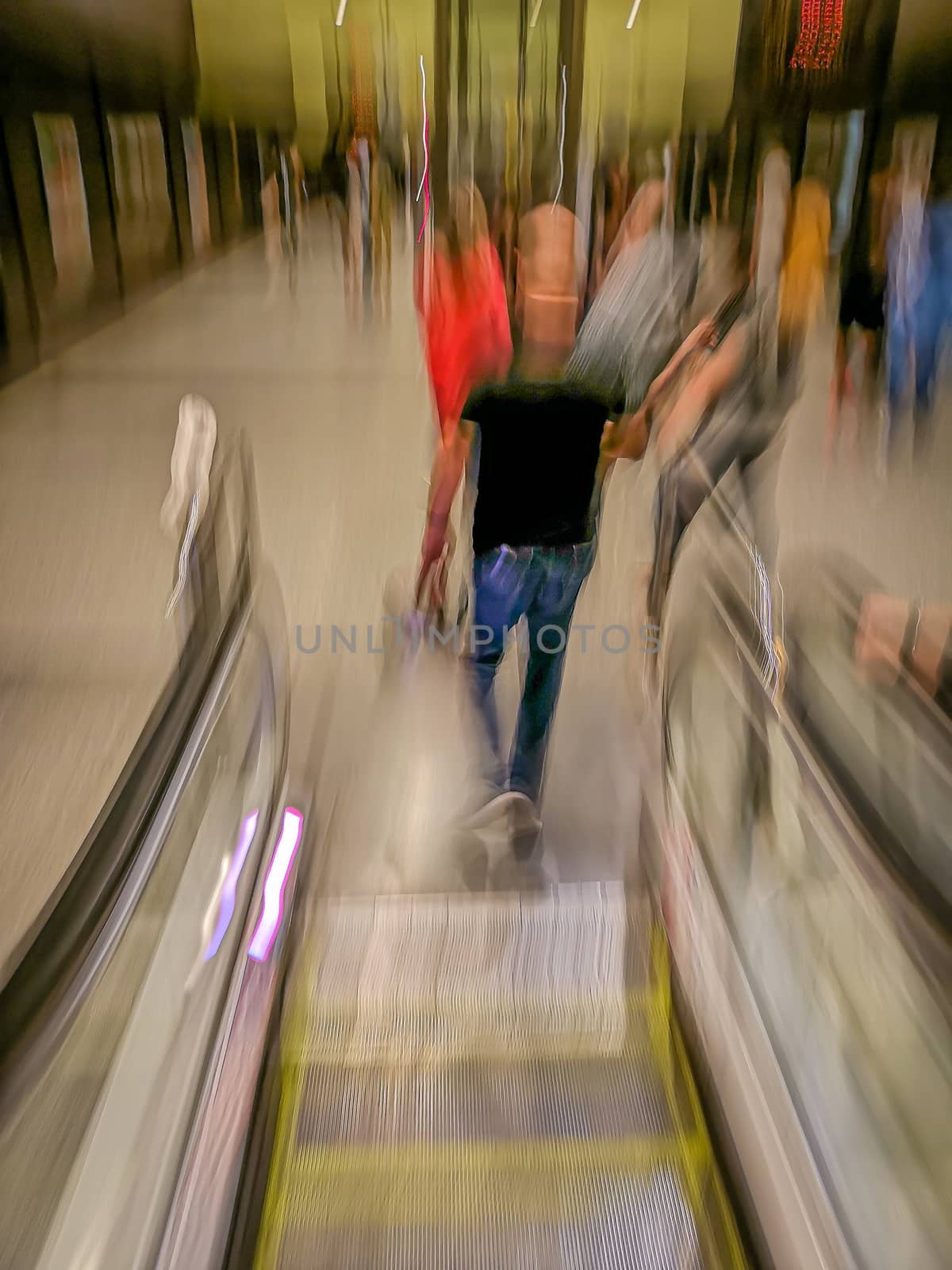 blurred photo of movement at subway station by efeGePh