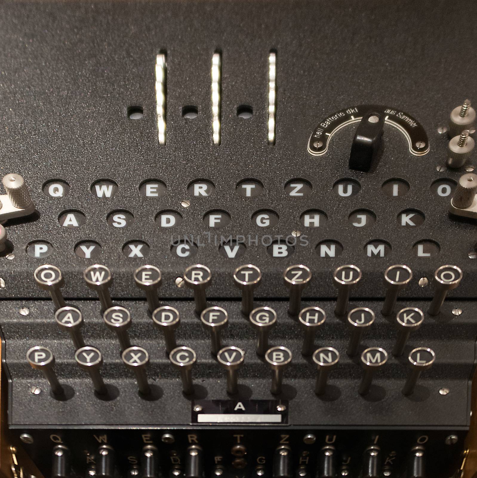 Enigma Machine Close Up by TimAwe