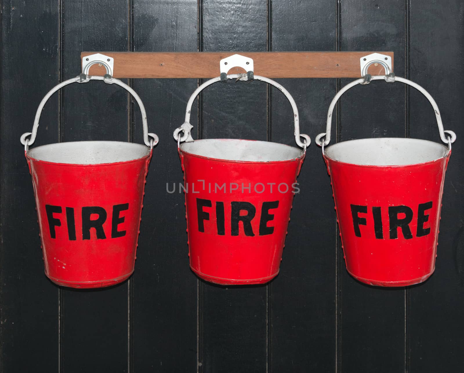 Fire Buckets hanging on a wall