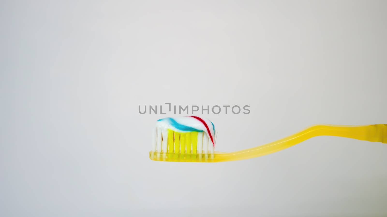 toothpaste on a white background