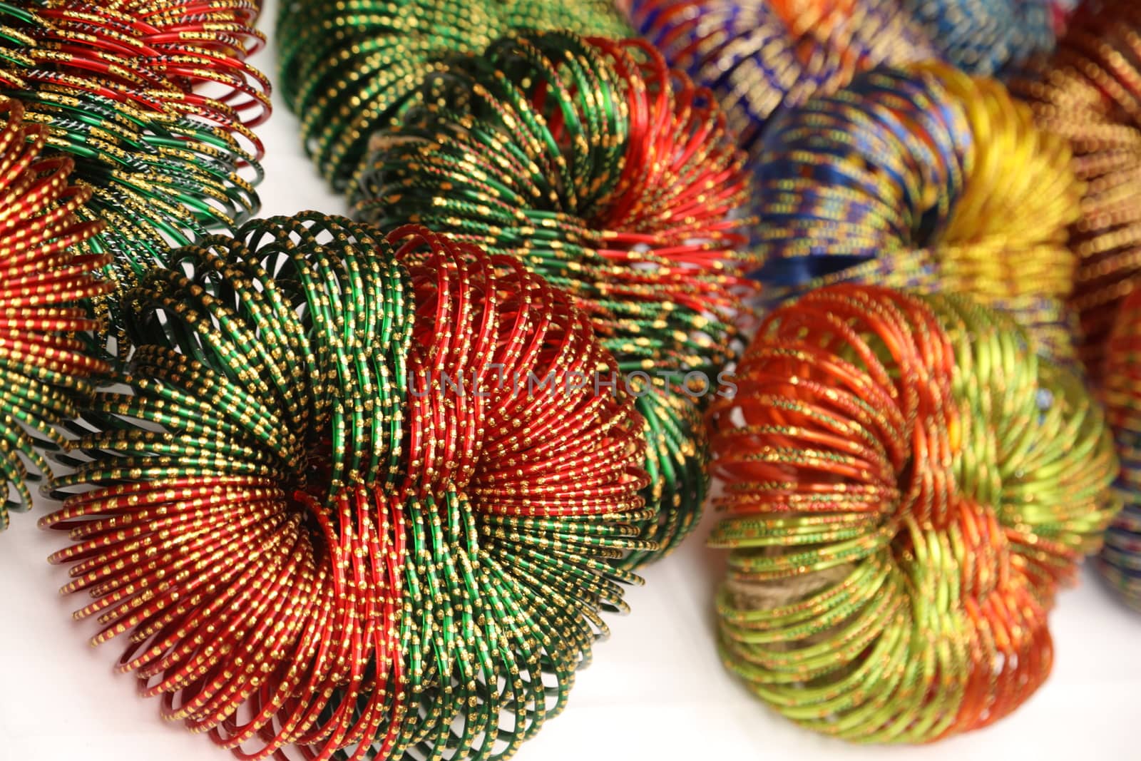 Color  Bangles closeup