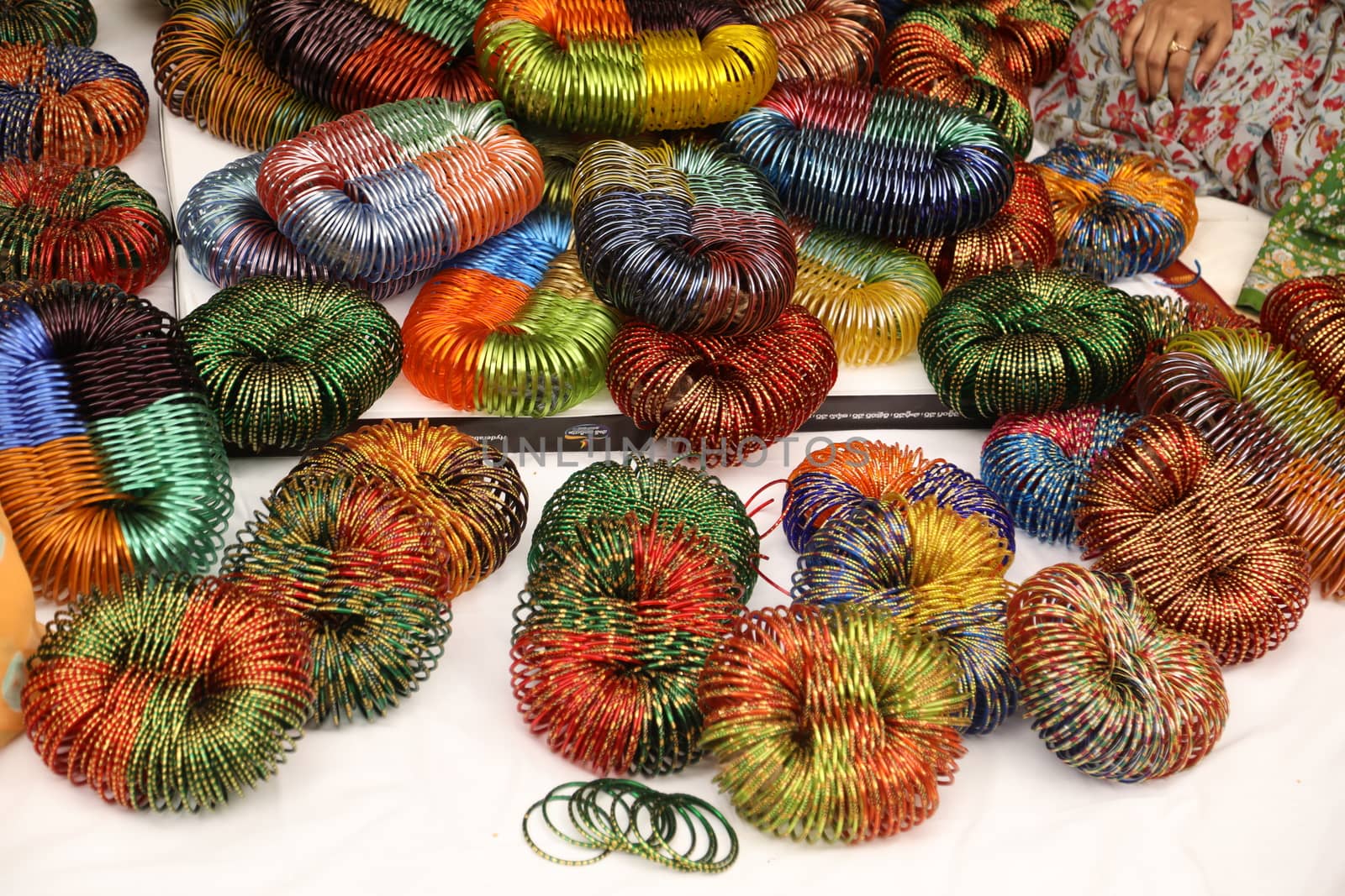 Color  Bangles closeup
