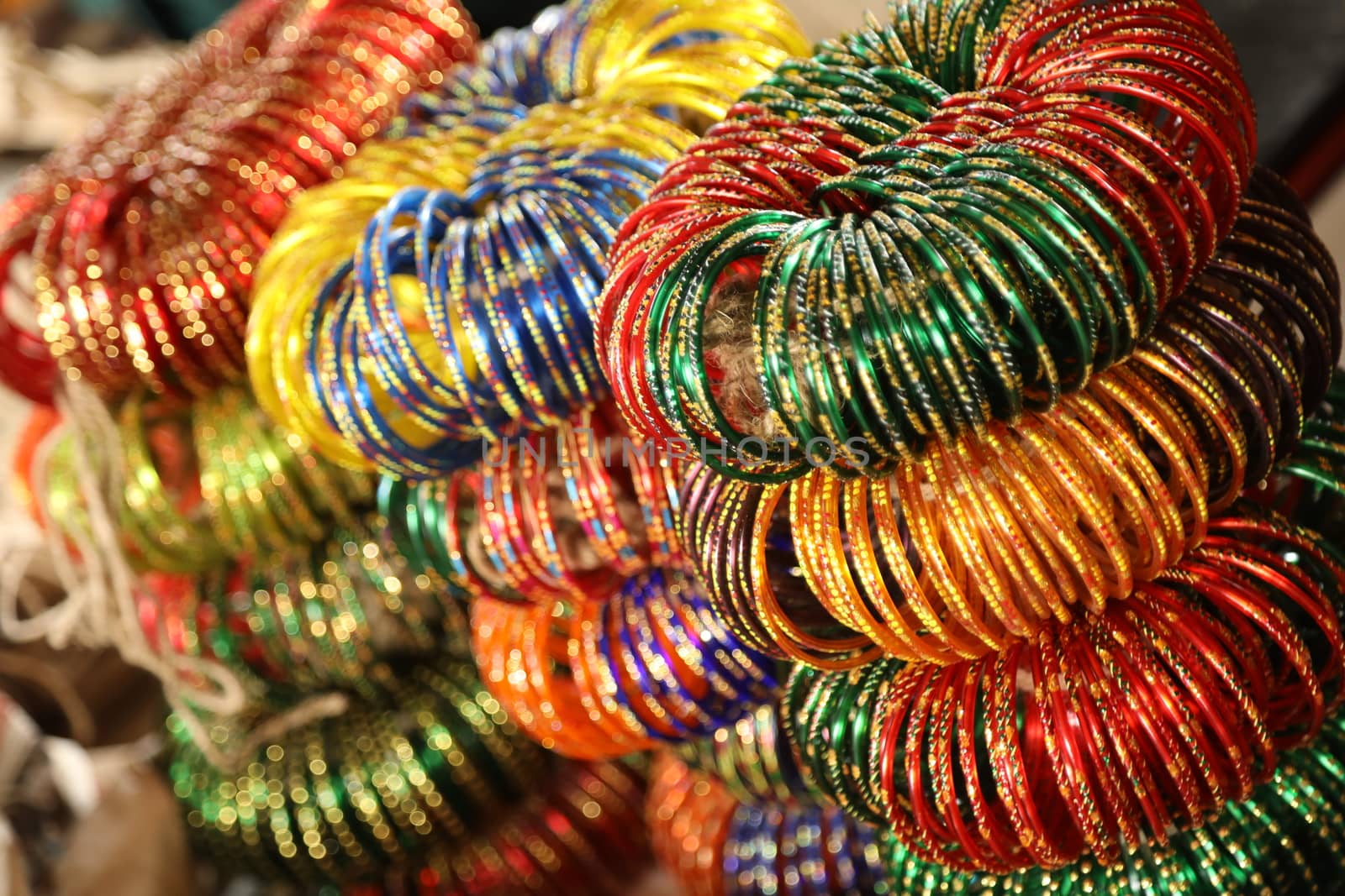 Color  Bangles closeup