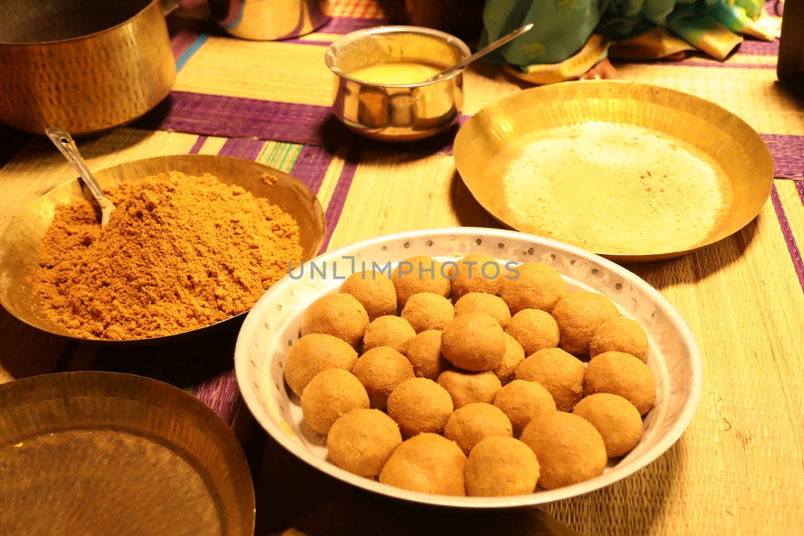 Indian Sweets Closeup
