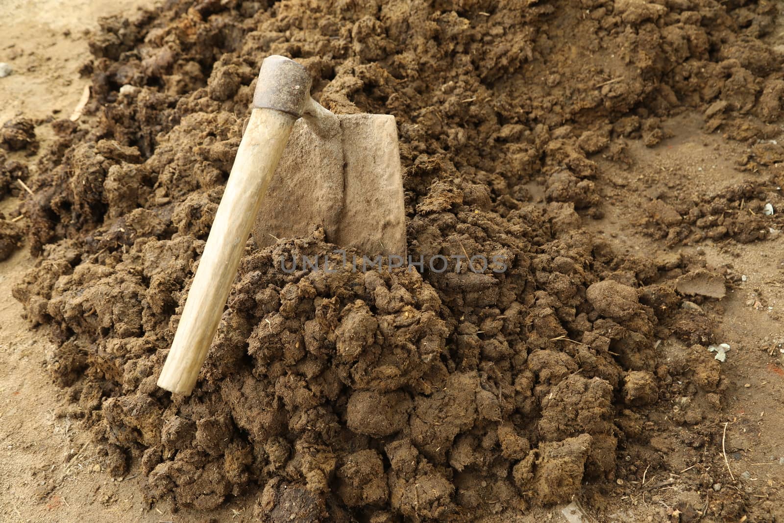 Mud wall Texture at Rural area