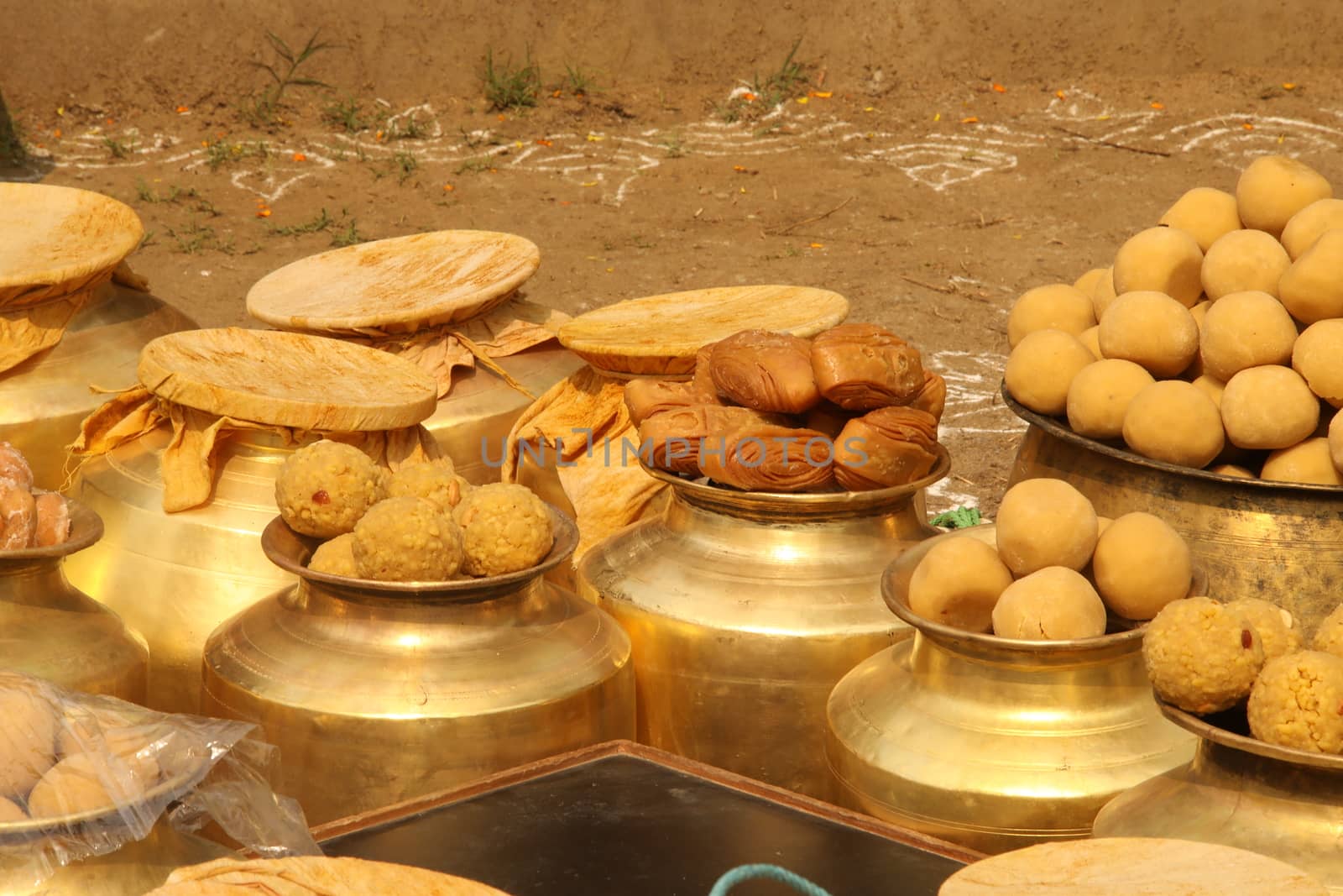 Indian Sweets Closeup